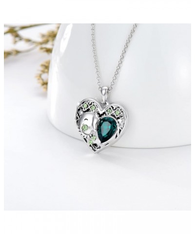 925 Sterling Silver Heart Locket Necklace That Holds Pictures Photo Locket Necklace G-Elephant Locket+Photo+Text $28.59 Neckl...