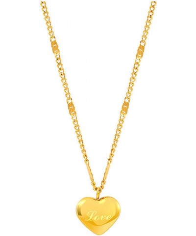 Cute Love Heart Necklace Small Gold Love Heart Chain Necklace for Women Gold Necklace Gifts for Her $7.53 Necklaces