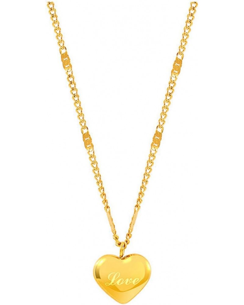 Cute Love Heart Necklace Small Gold Love Heart Chain Necklace for Women Gold Necklace Gifts for Her $7.53 Necklaces