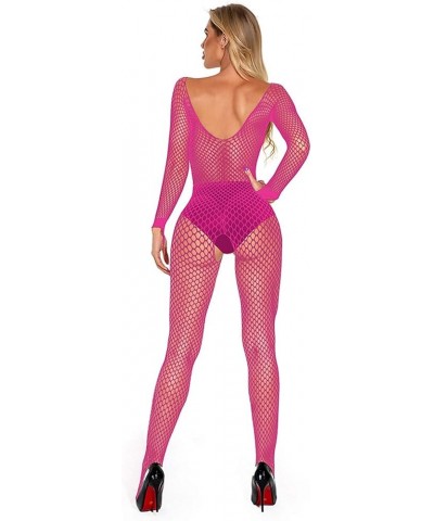 Womens Fishnet Bodystocking Sparkle Rhinestone Sexy Mesh Full Body Stockings Babydoll Teddy Bodycon Jumpsuit Lingerie Zu6-pin...