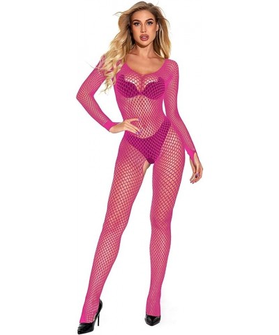 Womens Fishnet Bodystocking Sparkle Rhinestone Sexy Mesh Full Body Stockings Babydoll Teddy Bodycon Jumpsuit Lingerie Zu6-pin...