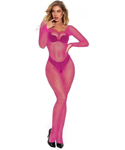 Womens Fishnet Bodystocking Sparkle Rhinestone Sexy Mesh Full Body Stockings Babydoll Teddy Bodycon Jumpsuit Lingerie Zu6-pin...